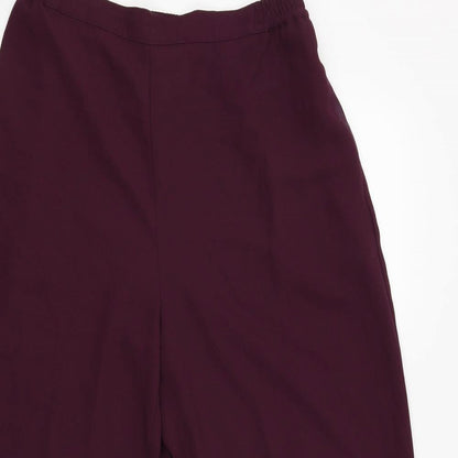 Womens UK Size 14 Jumper Regular Fit Capri Red Trousers