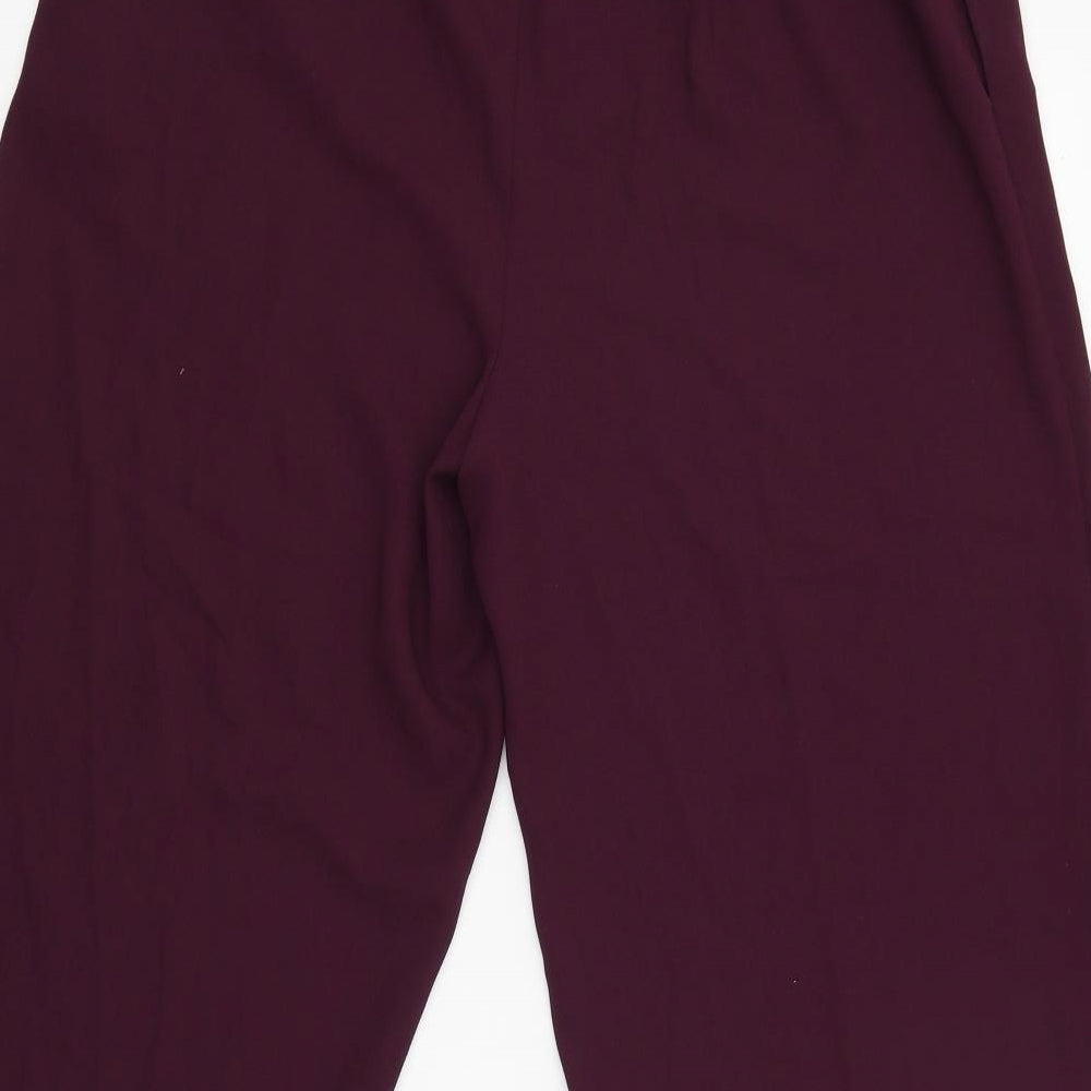Womens UK Size 14 Jumper Regular Fit Capri Red Trousers