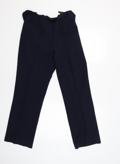 Womens UK Size 14 Bonmarché Regular Fit Capri Blue Trousers