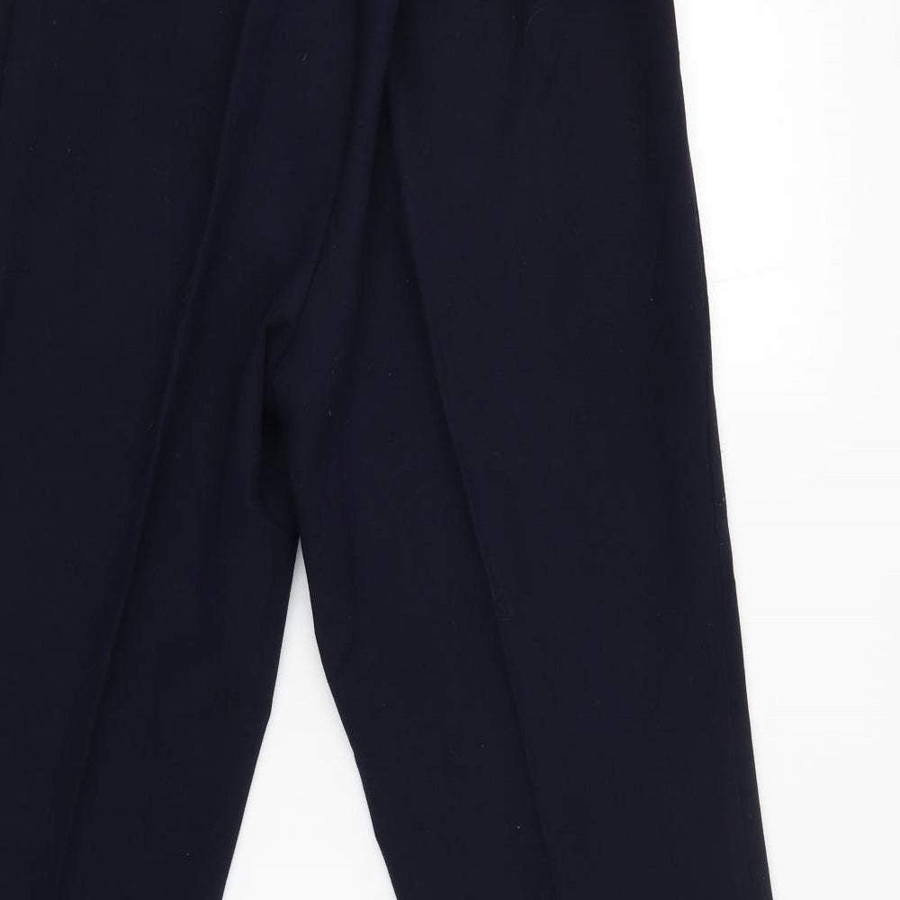 Womens UK Size 14 Bonmarché Regular Fit Capri Blue Trousers