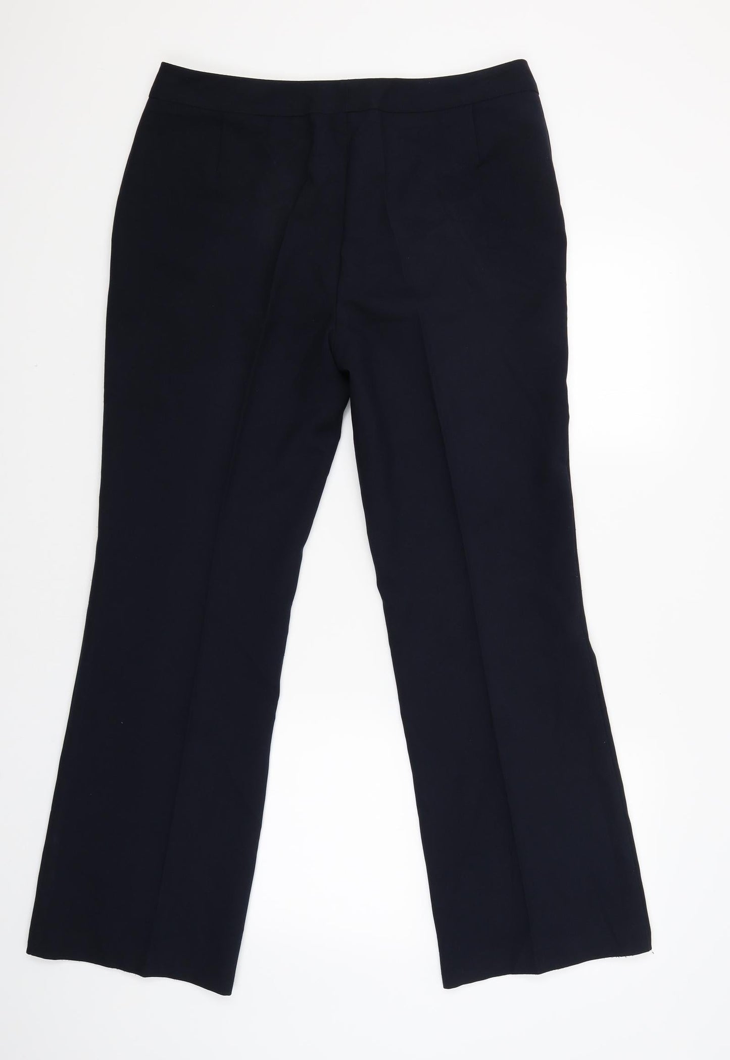 Womens UK Size 14 Marks and Spencer Regular Fit  Blue Trousers