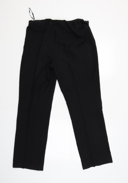 bm collection Womens Black   Capri Trousers Size 14 L28 in