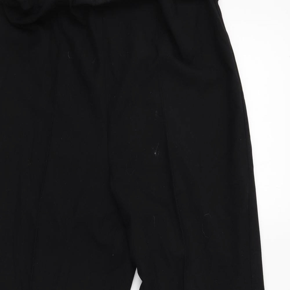 bm collection Womens Black   Capri Trousers Size 14 L28 in