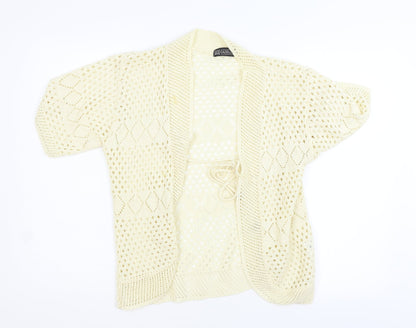 gazelle Womens Ivory   Shrug Jumper Size S