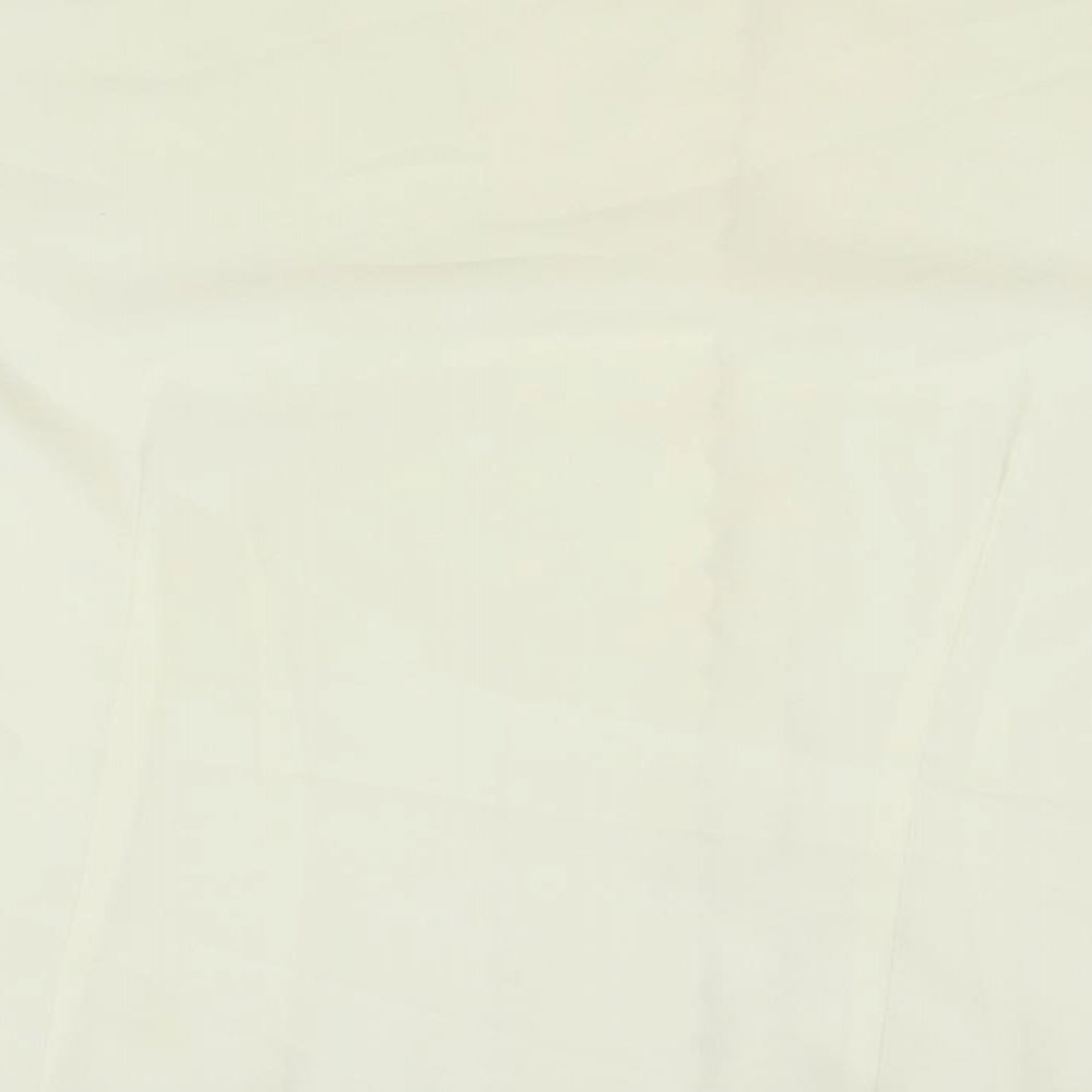 Womens UK Size 18 Essentials Ivory Basic Button-Up