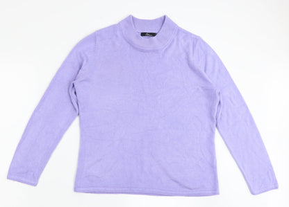 Bonmarché Womens Purple Pullover Jumper Size M