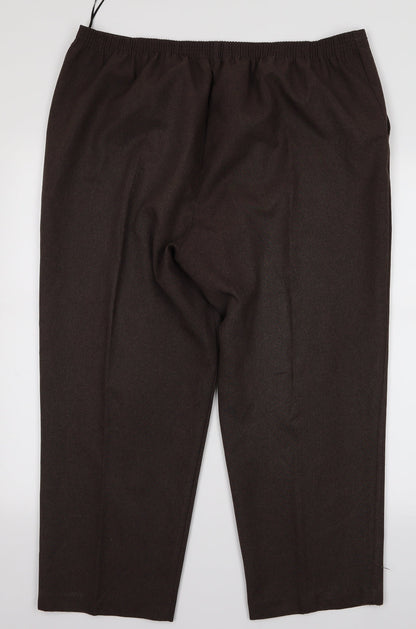 preqorn Womens Brown   Trousers  Size 18 L21 in