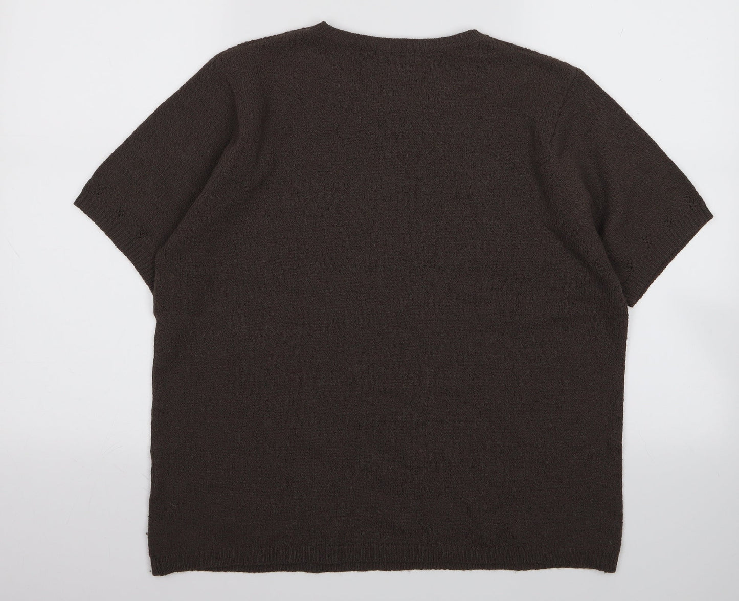 Womens UK Size M berketex Brown Basic T-Shirt