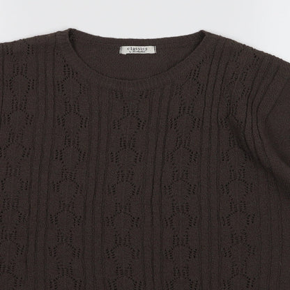 Womens UK Size M berketex Brown Basic T-Shirt