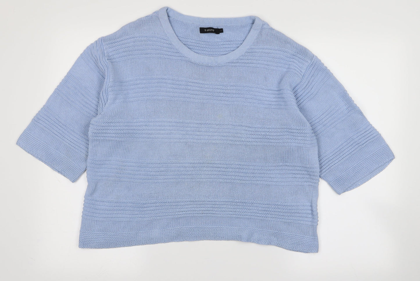 b young Womens Blue   Basic T-Shirt Size L