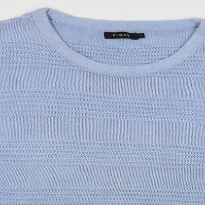 b young Womens Blue   Basic T-Shirt Size L