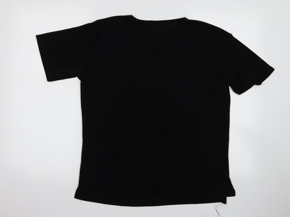 mega Womens Black   Basic T-Shirt Size M