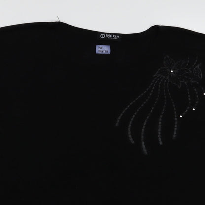 mega Womens Black   Basic T-Shirt Size M