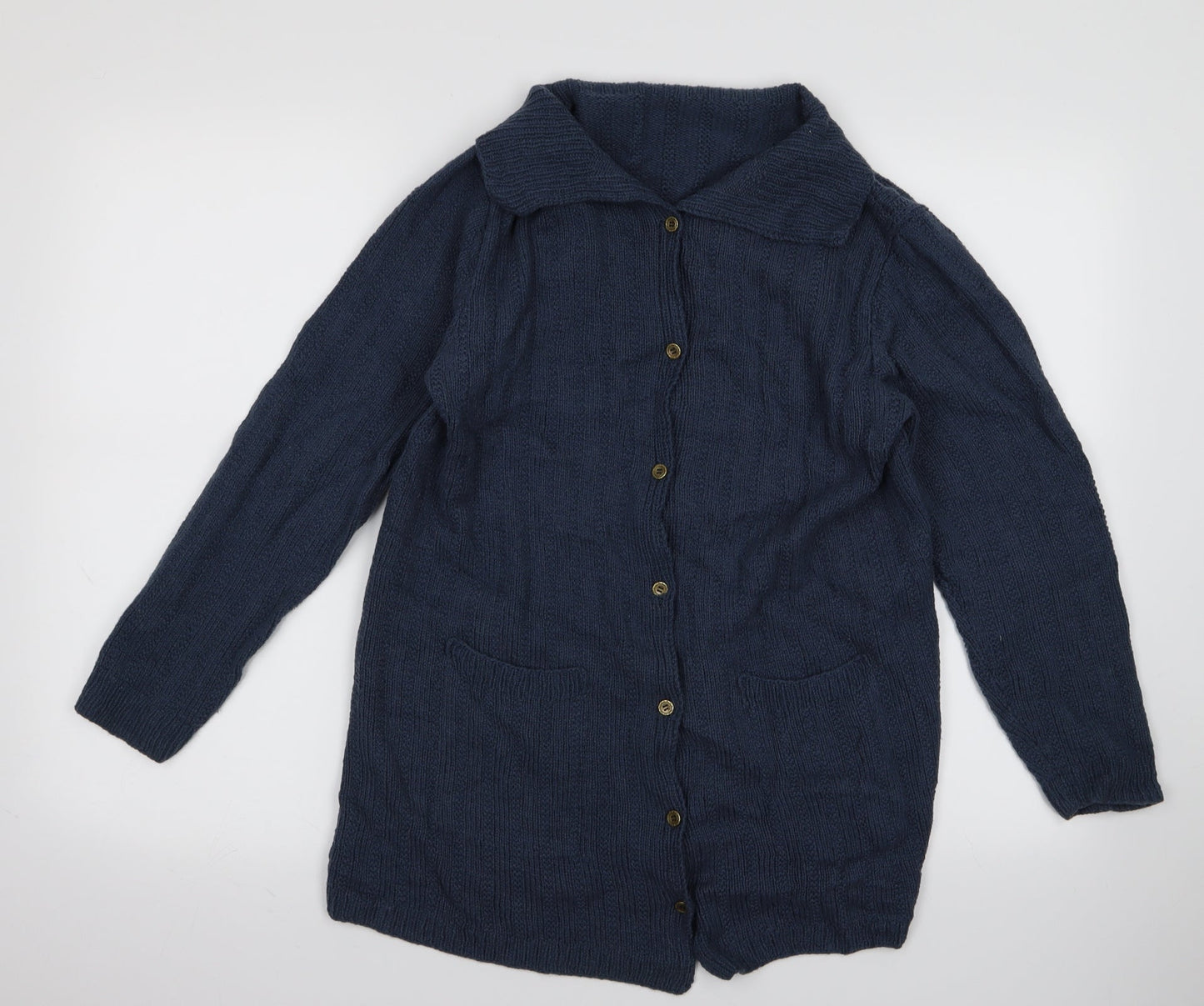Preworn Womens Blue   Cardigan Jumper Size M