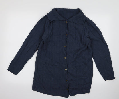Preworn Womens Blue   Cardigan Jumper Size M