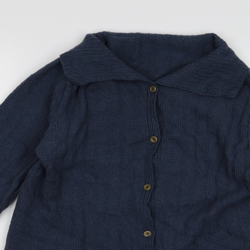 Preworn Womens Blue   Cardigan Jumper Size M