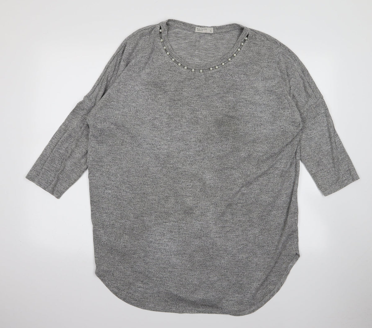 Additional front view of Papaya women’s green jumper, size XL