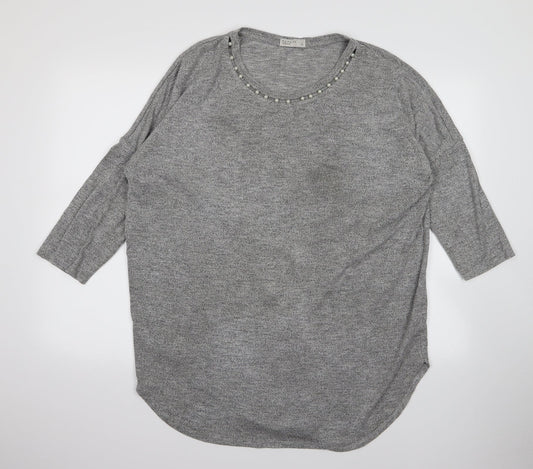 Additional front view of Papaya women’s green jumper, size XL