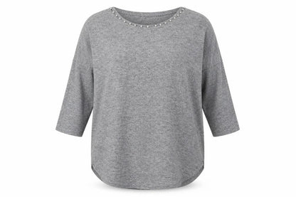 Front view of Papaya women’s green jumper, size XL