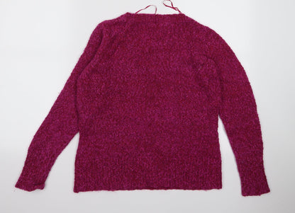 m&s Womens Purple   Pullover Jumper Size 14