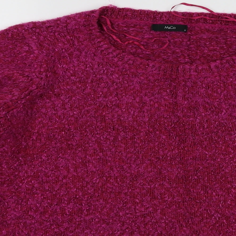 m&s Womens Purple   Pullover Jumper Size 14