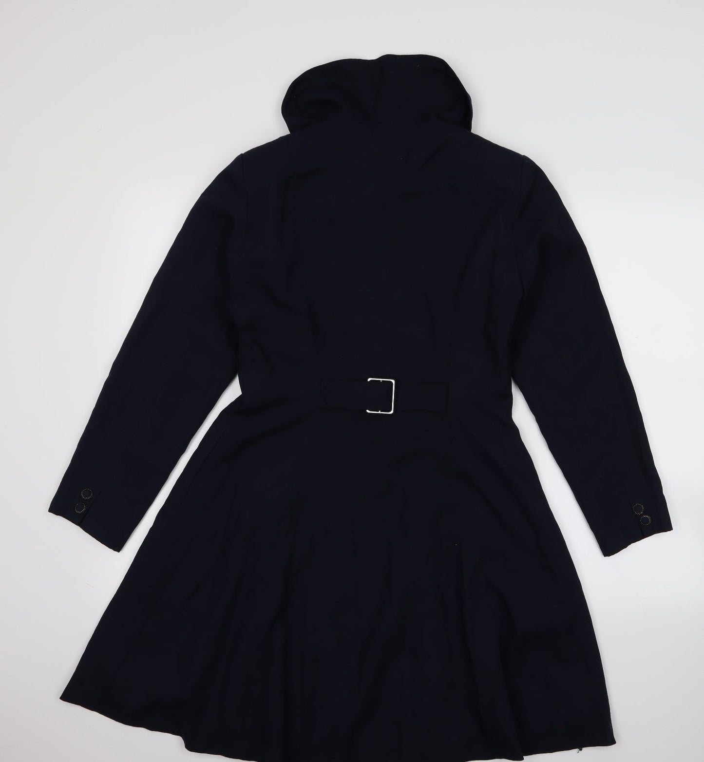 Womens UK Size M Preworn Blue Overcoat