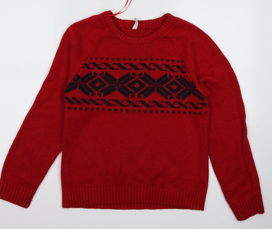 Preworn Womens Red   Pullover Jumper Size 10