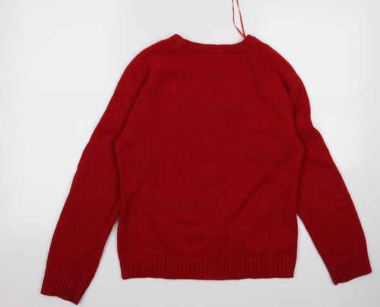 Preworn Womens Red   Pullover Jumper Size 10