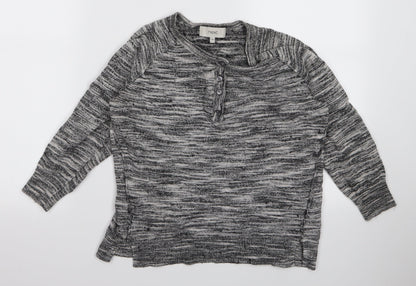 Womens UK Size M Preworn Grey Basic T-Shirt