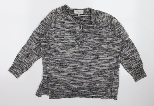 Womens UK Size M Preworn Grey Basic T-Shirt