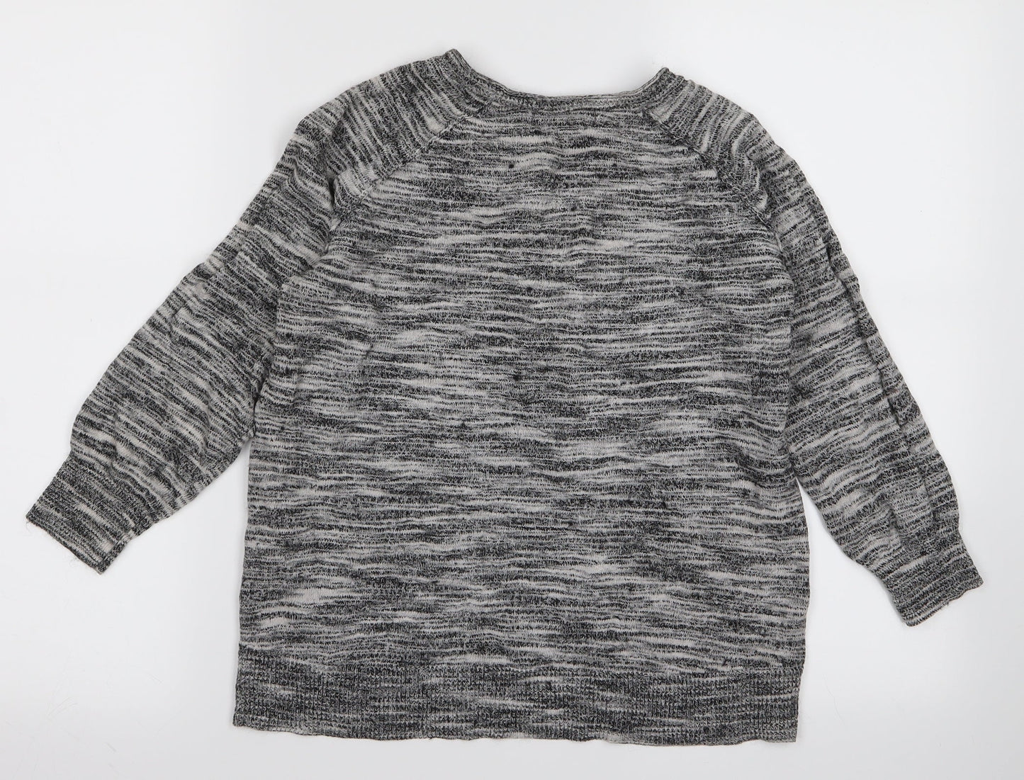 Womens UK Size M Preworn Grey Basic T-Shirt