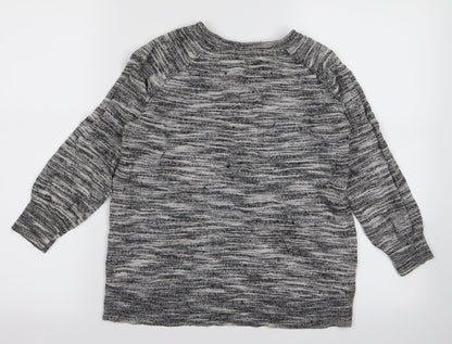 Womens UK Size M Preworn Grey Basic T-Shirt