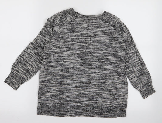 Womens UK Size M Preworn Grey Basic T-Shirt