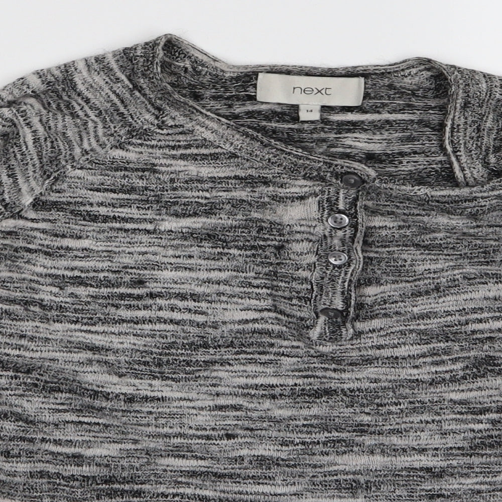 Womens UK Size M Preworn Grey Basic T-Shirt