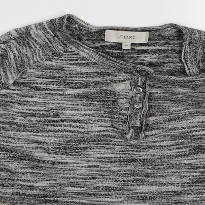 Womens UK Size M Preworn Grey Basic T-Shirt
