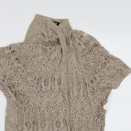Madison Womens Beige   Cardigan Jumper Size L