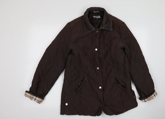 Womens UK Size 12 m&s Brown Jacket