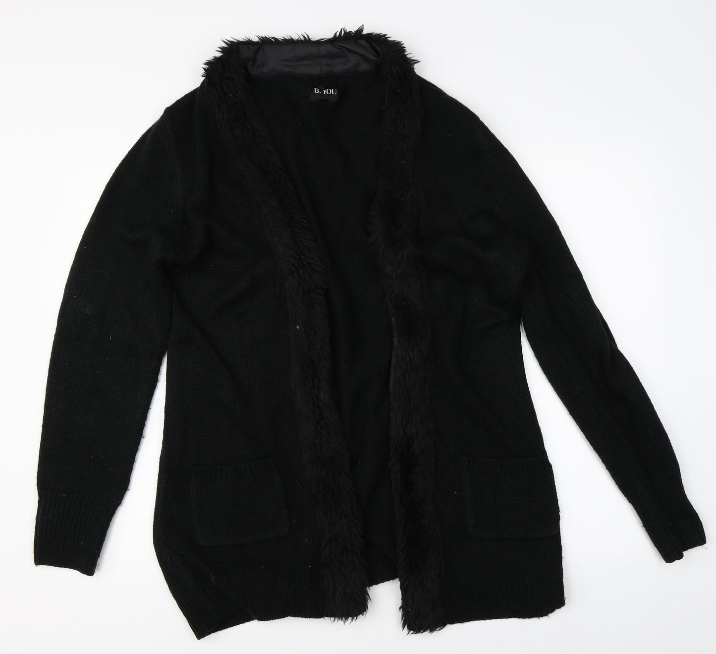 By You Womens Black   Overcoat Coat Size 12