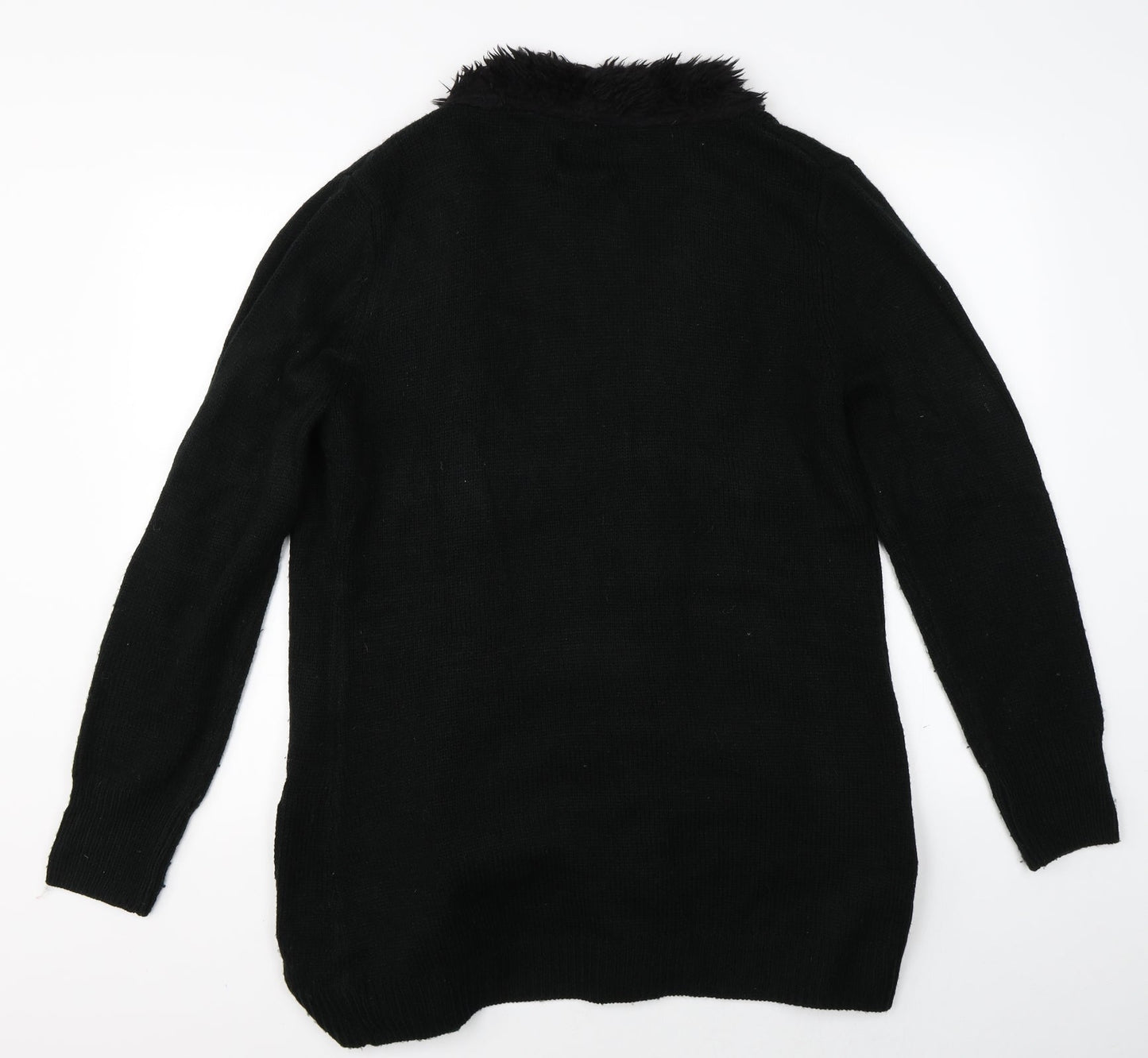 By You Womens Black   Overcoat Coat Size 12