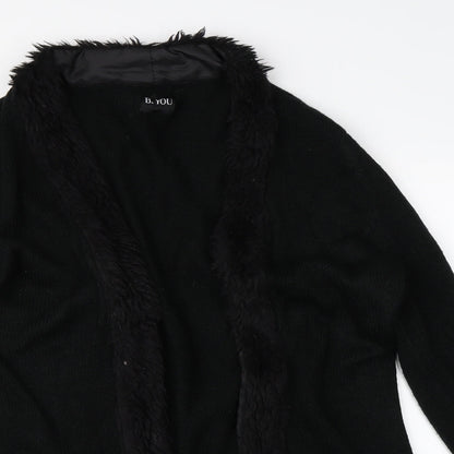 By You Womens Black   Overcoat Coat Size 12