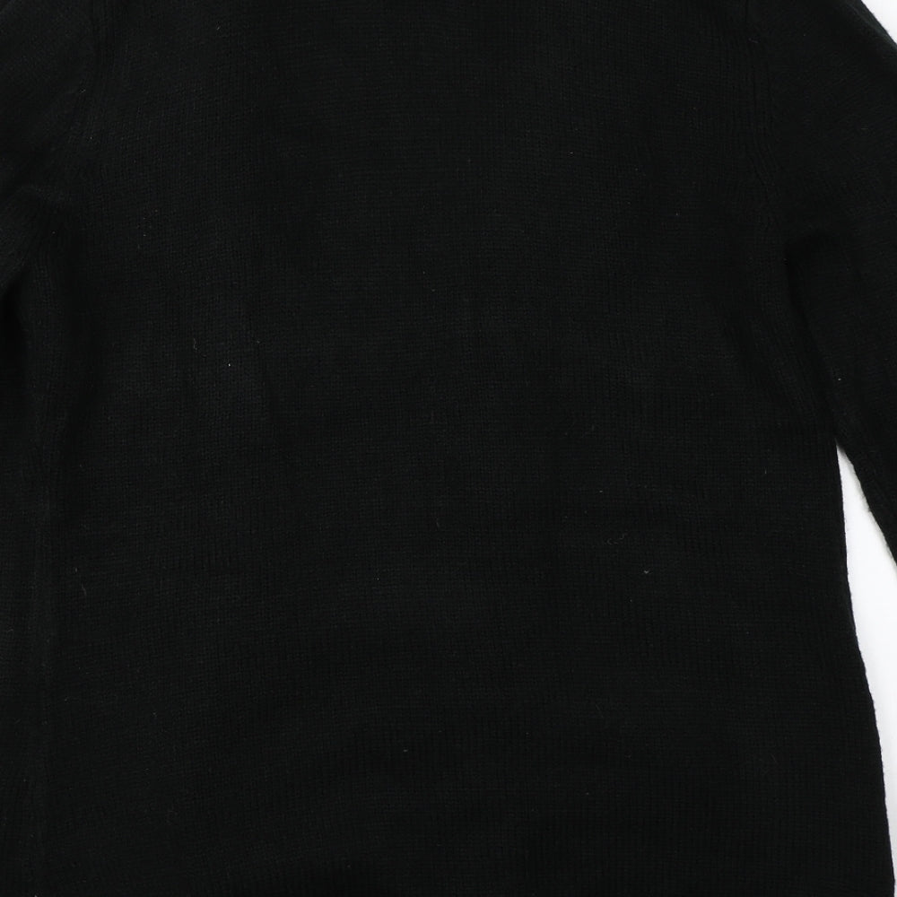 By You Womens Black   Overcoat Coat Size 12