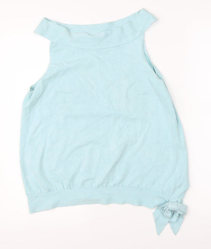 Womens UK Size 16 Spirit Blue Basic Blouse