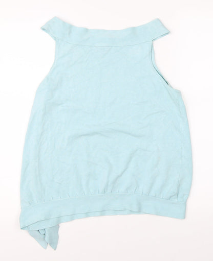 Womens UK Size 16 Spirit Blue Basic Blouse