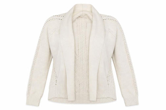 Marks & Spencer Womens Beige  Knit Cardigan Jumper Size 8
