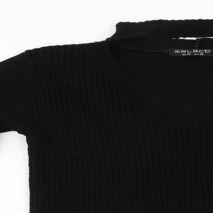 Select Womens Black   Pullover Jumper Size 10
