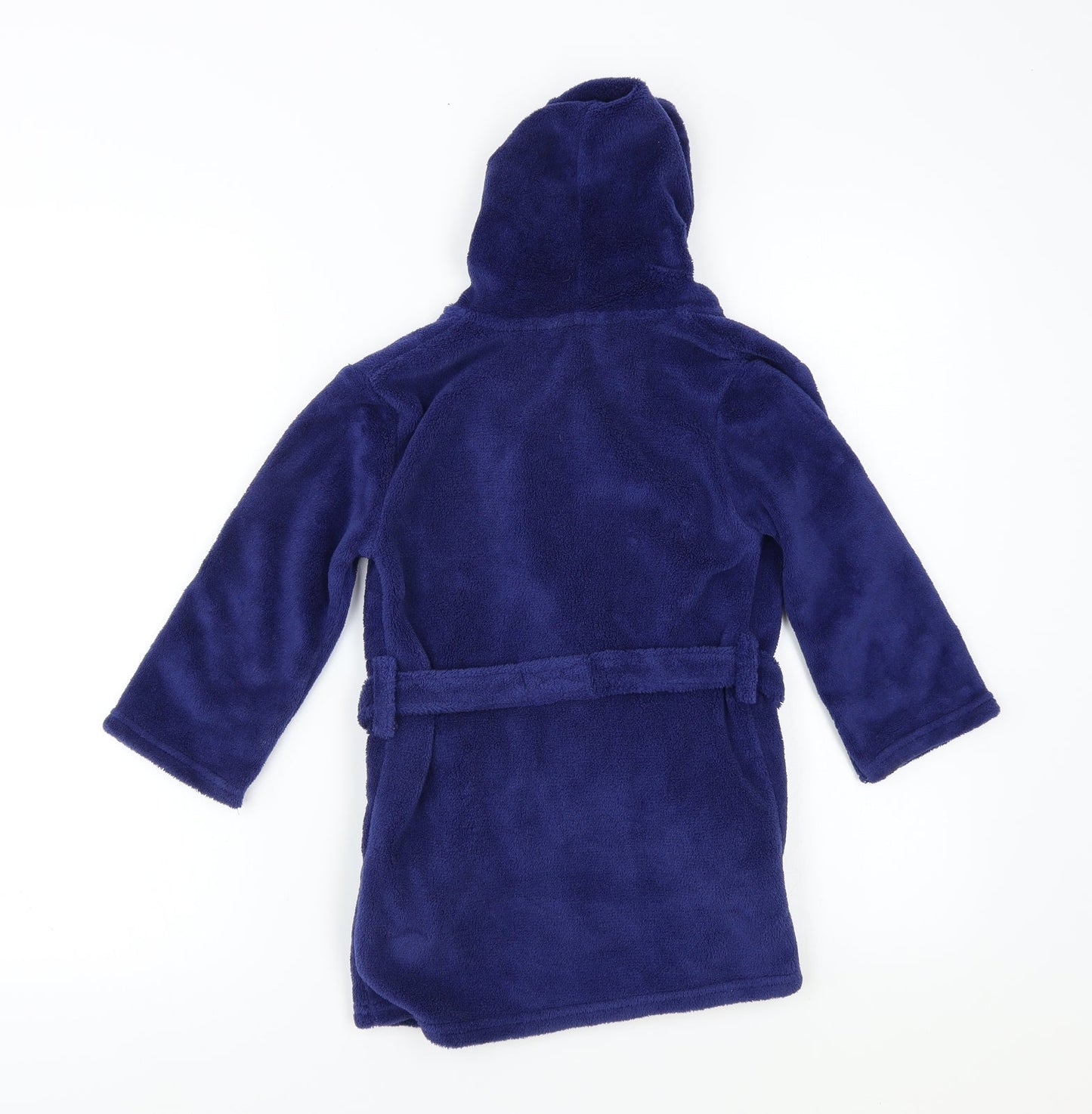 Preworn Boys Blue Solid   Robe Size 5-6 Years  - Lewis