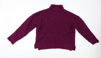 George Womens Purple   Pullover Jumper Size M