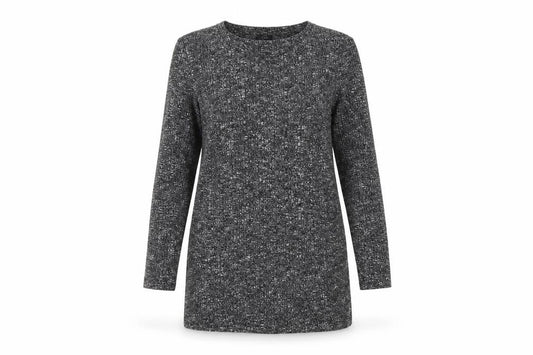 F&F Womens Grey Houndstooth  Pullover Jumper Size 10