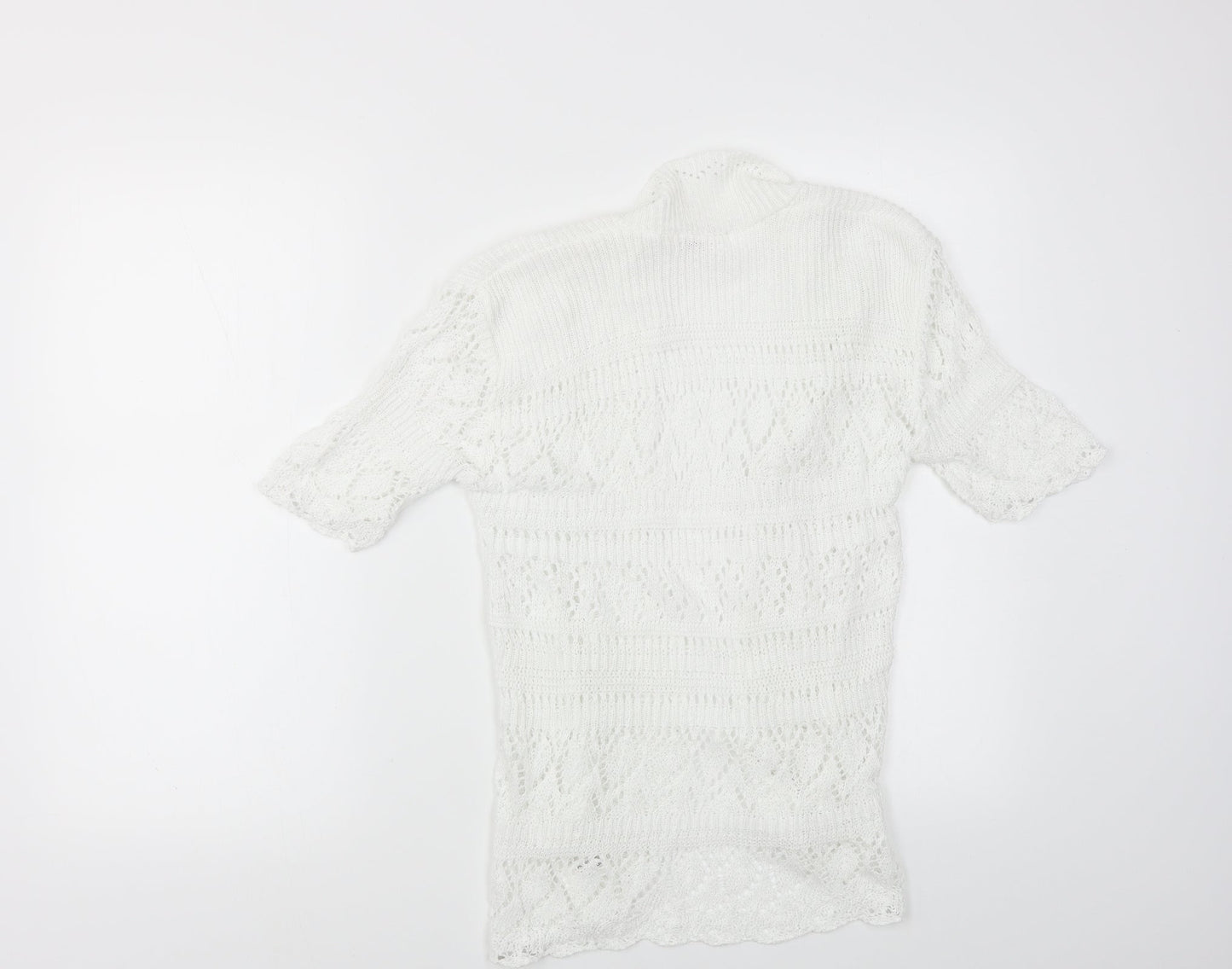 Bina Womens White   Cardigan Jumper Size 10