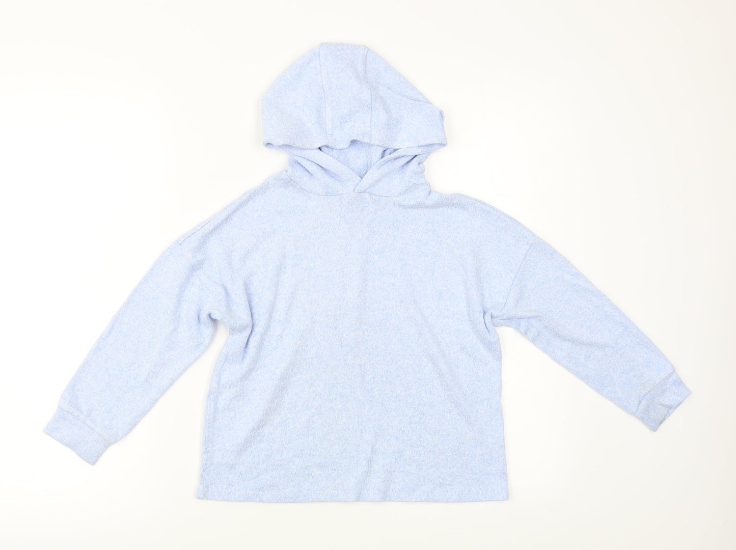 M&S Girls Blue   Pullover Hoodie Size 8 Years